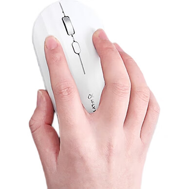 Беспроводная Bluetooth-мышь iFLYTEK M110, офисная, тонкая и портативная, тихие кнопки, умный голосовой ввод, перевод, цвет "Яркая луна" (белый)