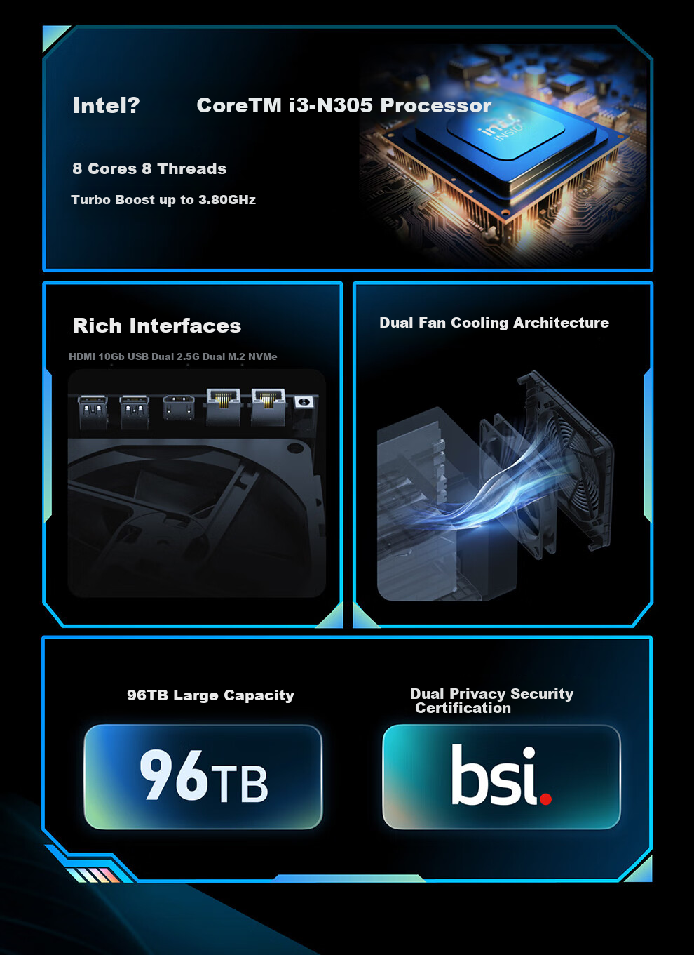 HIKSEMI Private Cloud R1X, 16GB Six-Bay Flagship Network Storage Server, Home NAS Network Drive, Personal Photo Album Backup File Sharing, Phone And Tablet Storage Expansio 2
