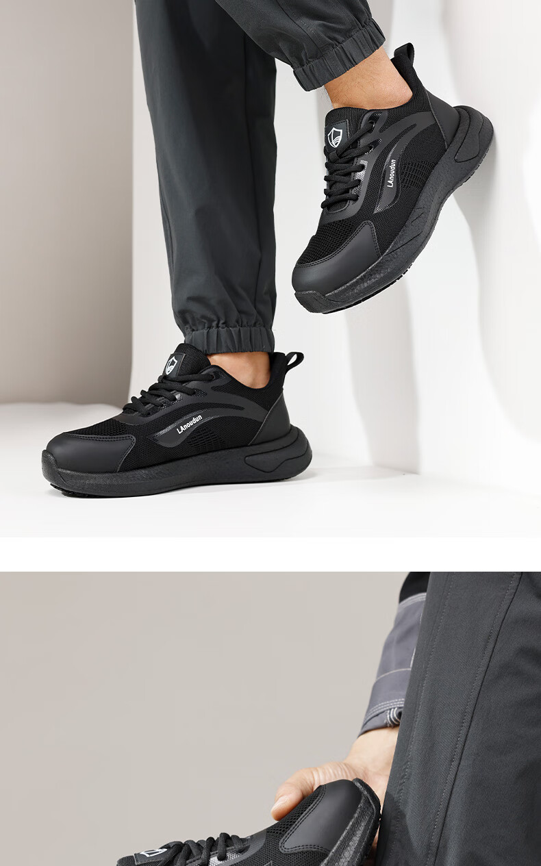 BlueOwlShield Chef Shoes Men Kitchen Non-Slip Waterproof Ultra-Light Breathable Comfortable Durable Work Shoes D283 Size 42 3