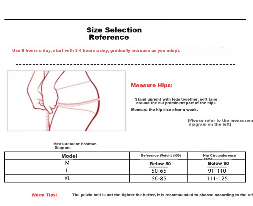 Da Ren You Xi Pelvic Belt with Sacroiliac Joint Support, Postpartum Women's Waist Brace for Anteverted Pelvis And Pubic Dislocation Repair, XL Size 12