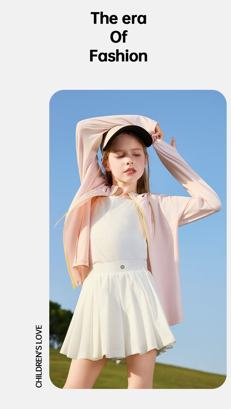 ASK JUNIOR Original Yarn Sun Protection Kids Summer UV Protection Skin Jacket Girls Teen Ice Silk Jacket 13