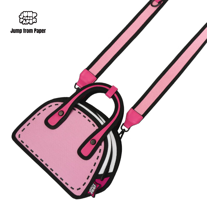 JumpFromPaper Birthday Gift Card, Kari Bag, Anime 2D Crossbody Bag, Shoulder Bag, Shell Bag, JFP Handbag, Pink
