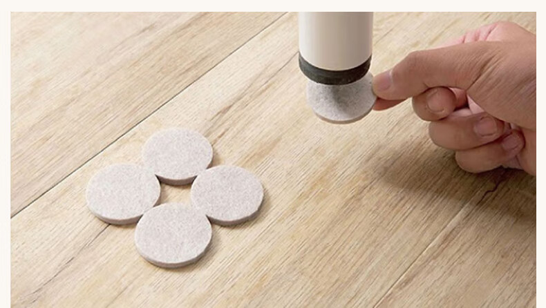 Baoshi Self-Adhesive Floor Pads for Table And Chair Legs, 128 Pieces, Thickened Wear-Resistant, Cuttable, Noise-Reducing And Scratch-Proof 8