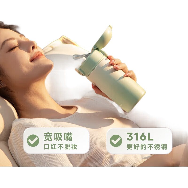 Термокружка RELEA с трубочкой