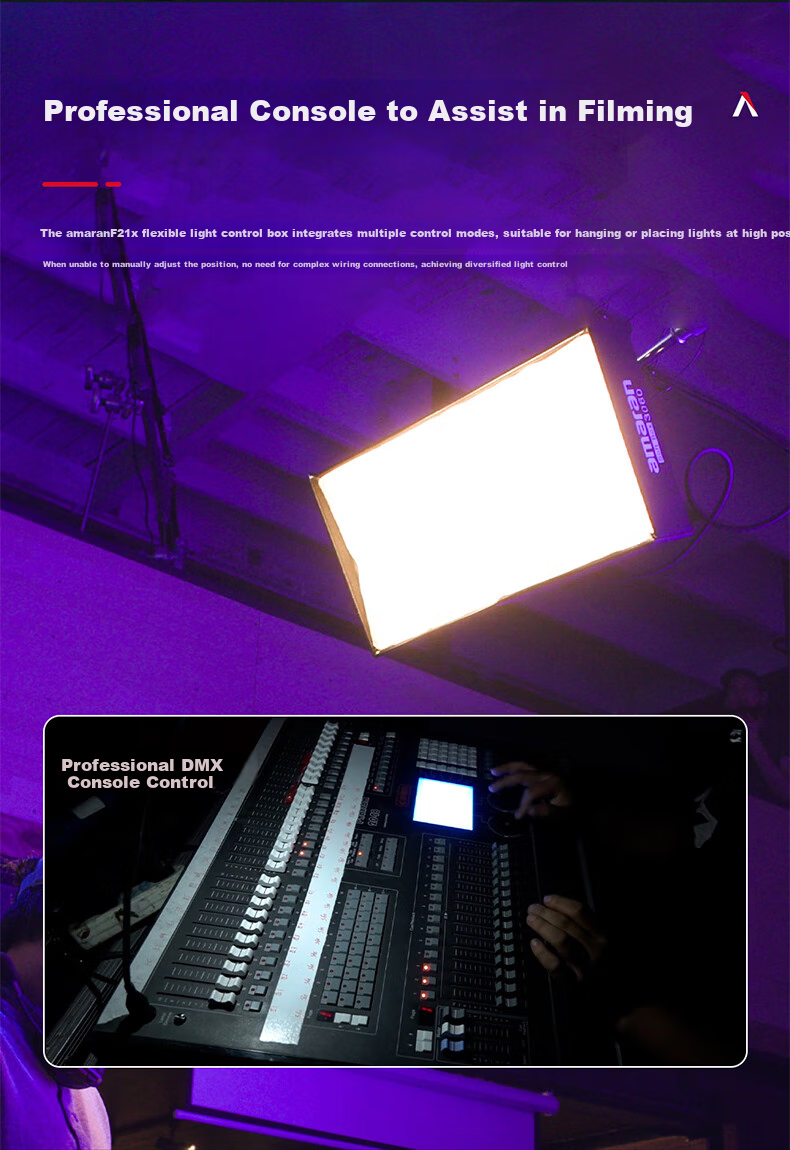 Aputure F21X Roll-Up Light, Live Streaming Fill Light, Adjustable Cool And Warm Color Temperature, Portable for Portrait Photography, Video Photography Light, Continuous Light 10
