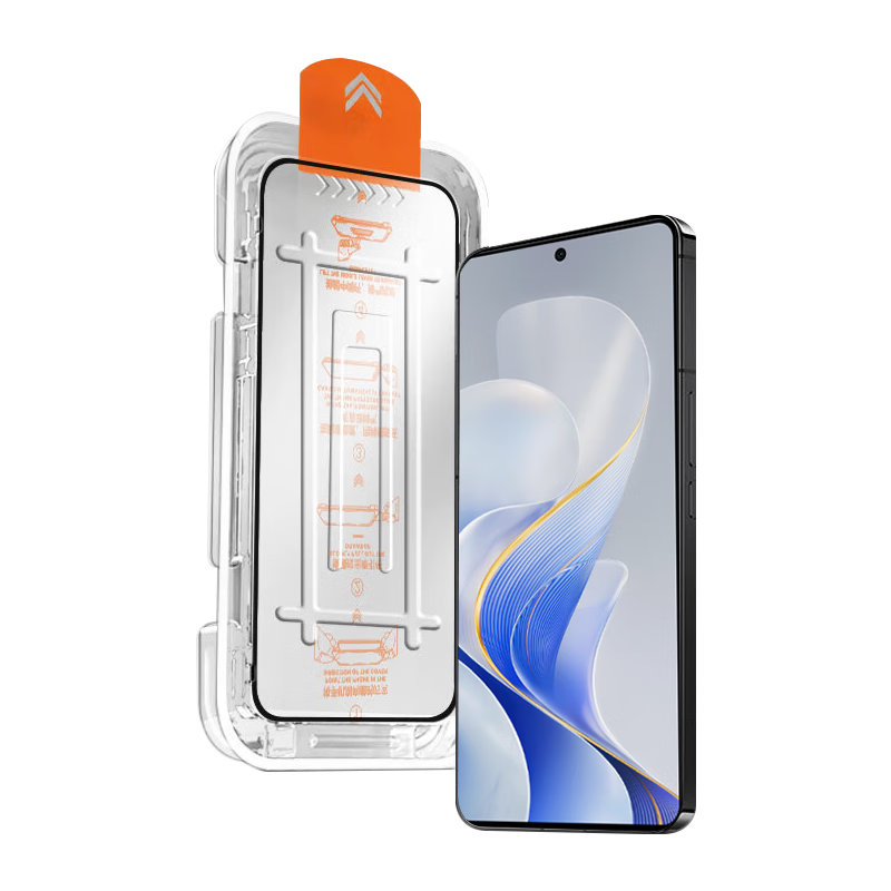 Baozou [No Dust Warehouse 2 Pieces - Replacement Guaranteed] Tempered Glass Screen Protector for Vivo S19, Full Coverage HD Anti-Fingerprint Protective Film for Vivo S19 Smartphone