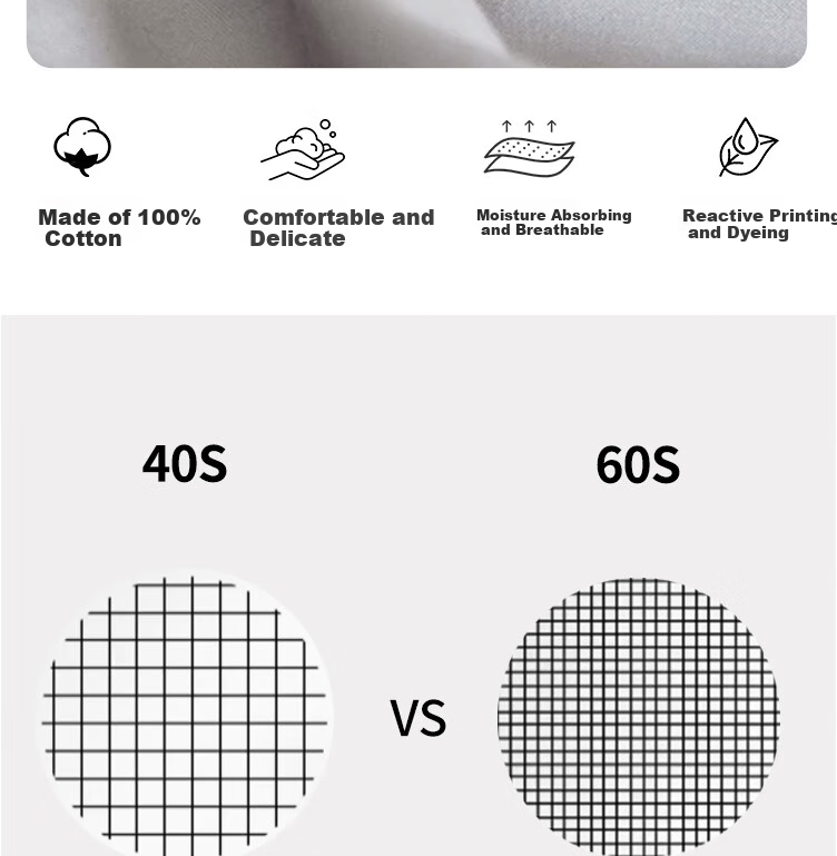 ZiiU Single Bed Sheet, 100% Xinjiang Pure Cotton Bed Cover, 245x270cm, Light Gray, Suitable for 1.8x2 Meter Bed 5