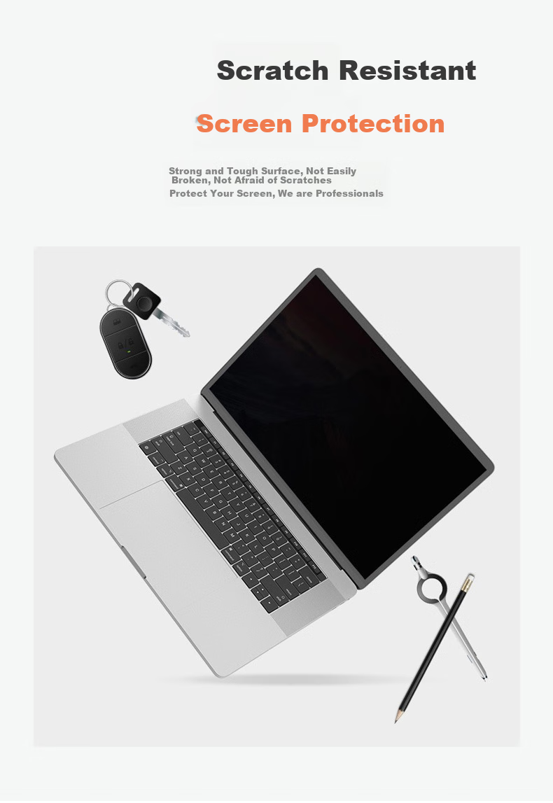 ECOLA Computer Privacy Screen Protector, Laptop Screen Film, Privacy Protection Film, Black 15.6-Inch, 16:9 Screen (345mm*195mm) PFT156 7