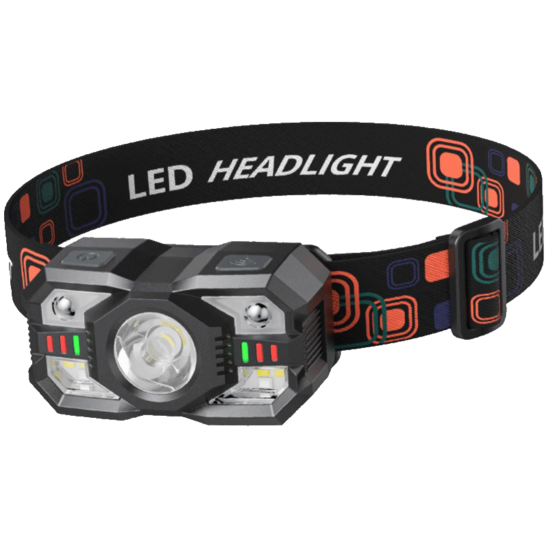 EWPLORE Wasp High-Intensity Headlamp with Long Battery Life, Hand-Waving Sensing, Beach Combing Headlamp, Outdoor Lighting, Night Fishing Light, Flashlight, Waterproof Fishing Light