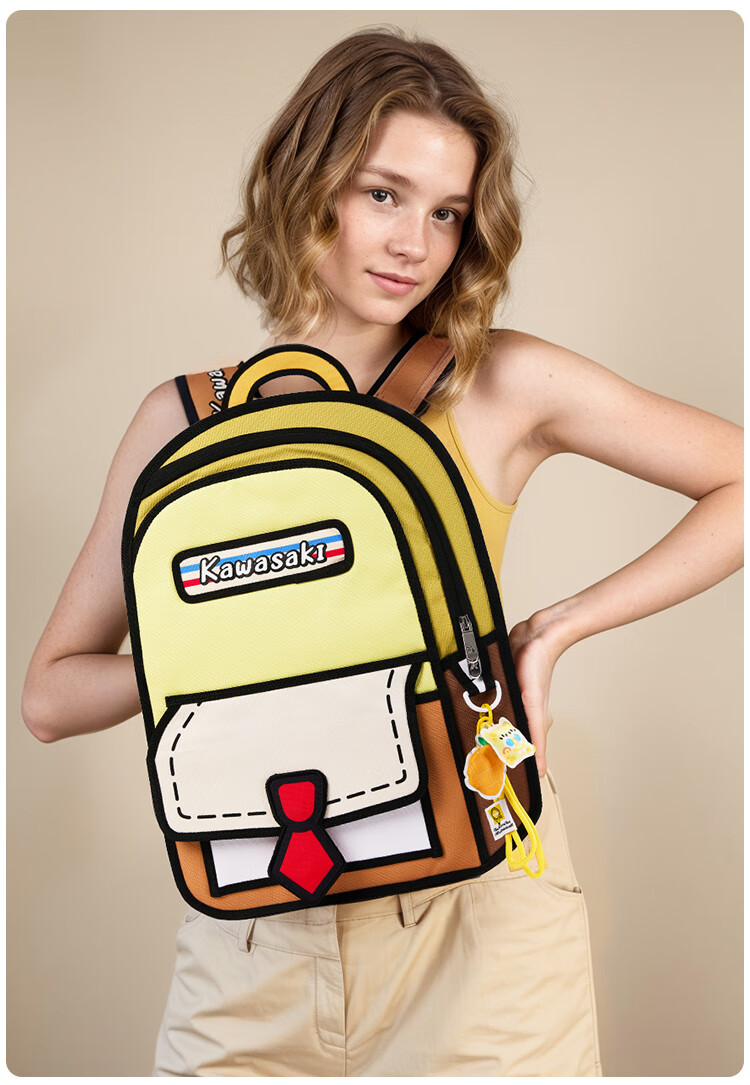 Chuanqi SpongeBob Collaboration Badminton Bag Backpack, Anime Style, Panda Pink, C8250 2