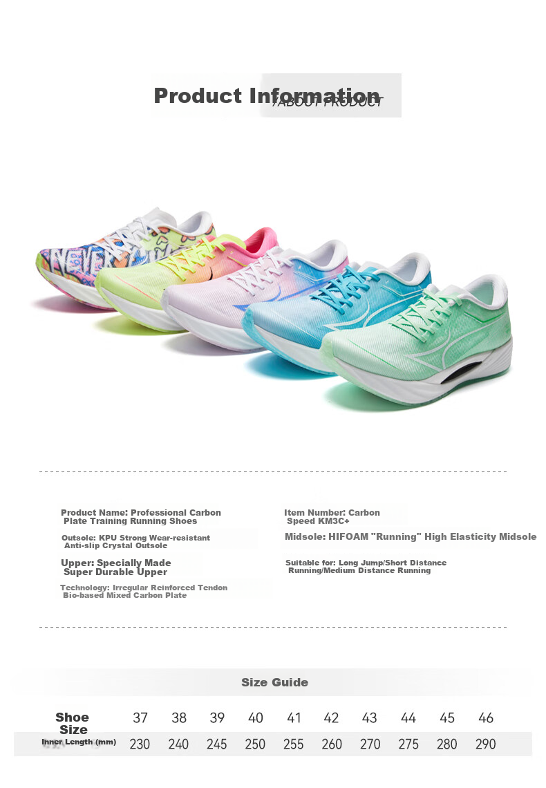 HEALTH KM3C+ Running Shoes for Men And Women Students, Lightweight Shock-Absorbing Professional Physical Test Training Sports Shoes Yellow Pink Size 37 15