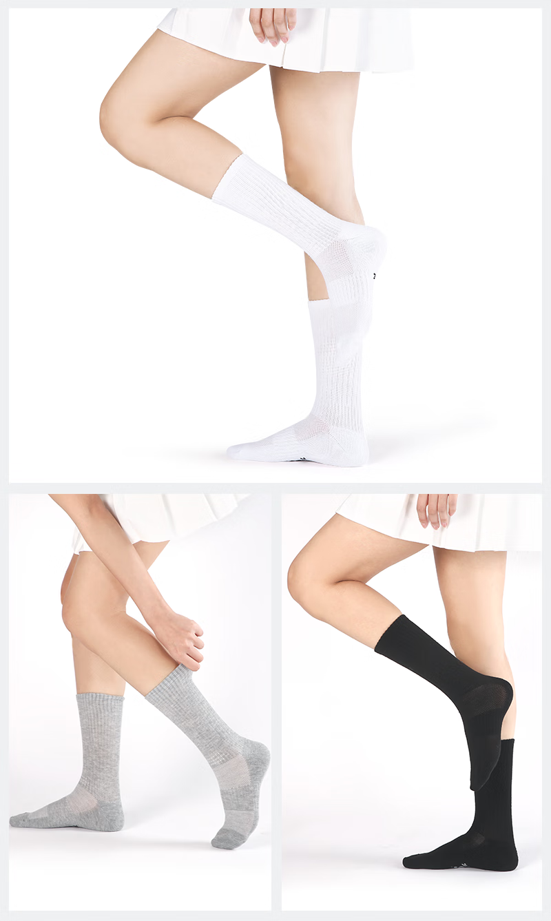 KELME Basketball Socks (3 Pairs) Autumn Winter Sports Socks Running Badminton Terry Bottom Warm Odor-Resistant Antibacterial Unisex 2