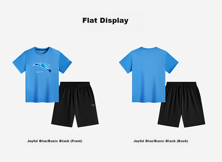 ANTA Children's Sportswear Set, Boys' Short-Sleeve T-Shirt And Shorts Two-Piece Set, Summer Outfit A52527720 29