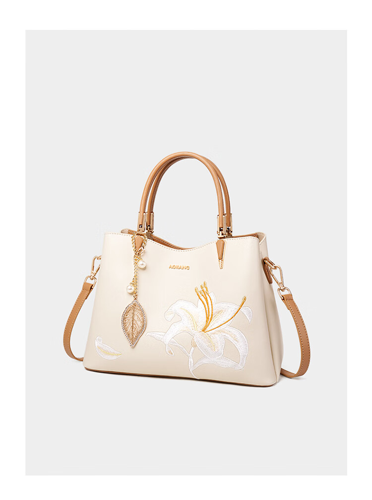 Aokang Women's Handbag, Trendy Chinese-Style Embroidered Tote Bag, Light Luxury Crossbody Shoulder Bag, Birthday And Mother's Day Gift for Mom Or Wife 5