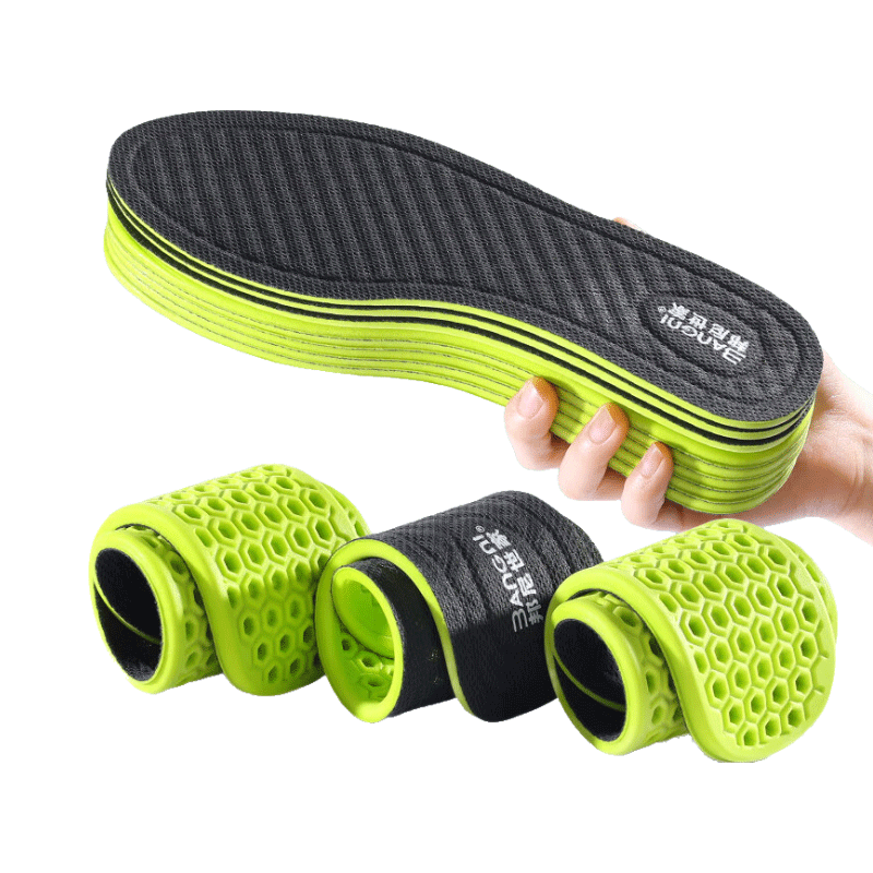 3AnGnI Men's Sports Insoles Sweat-Absorbing Odor-Resistant Breathable Antibacterial Soft Cushioned Insoles for Long Standing Comfort