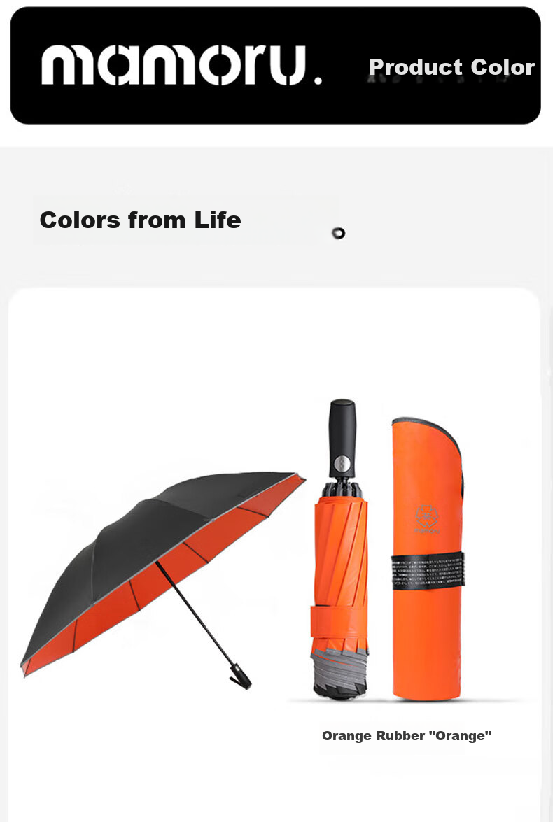 MAMORU Fully Automatic 10-Rib Reverse Umbrella, Upgraded Dual-Use for Sun And Rain Protection with UV Protection, Large Double-Person Portable Umbrella 15