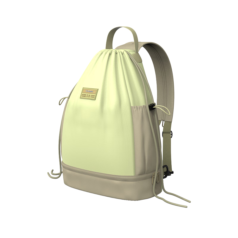 TOSWIM Waterproof Swimming Bag with Separate Wet and Dry Compartments, Independent Shoe Compartment, Multifunctional Backpack - Butter Croissant Color