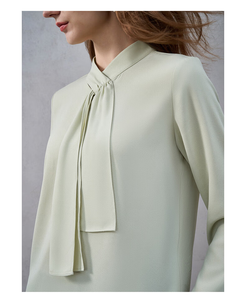 G2000 Textured Ribbon Design Women's 2025 Autumn Winter Comfortable Long Sleeve Casual Shirt Mall Same Style 8