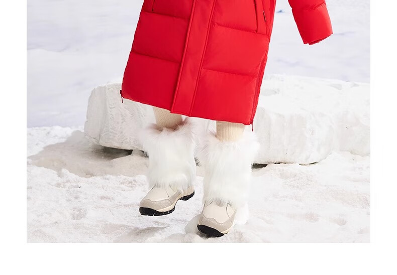 YAYA Kids Down Jacket Boys and Girls Winter New Long Over-the-Knee Extreme Cold Parent-Child Coat HR 26
