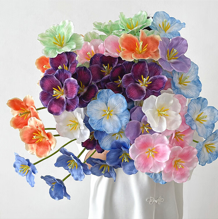 Fanyejia Fresh Artificial Hydrangea Bouquet, Indoor Table Decoration, Living Room Fake Flowers, Silk Flowers for Photography Props 1