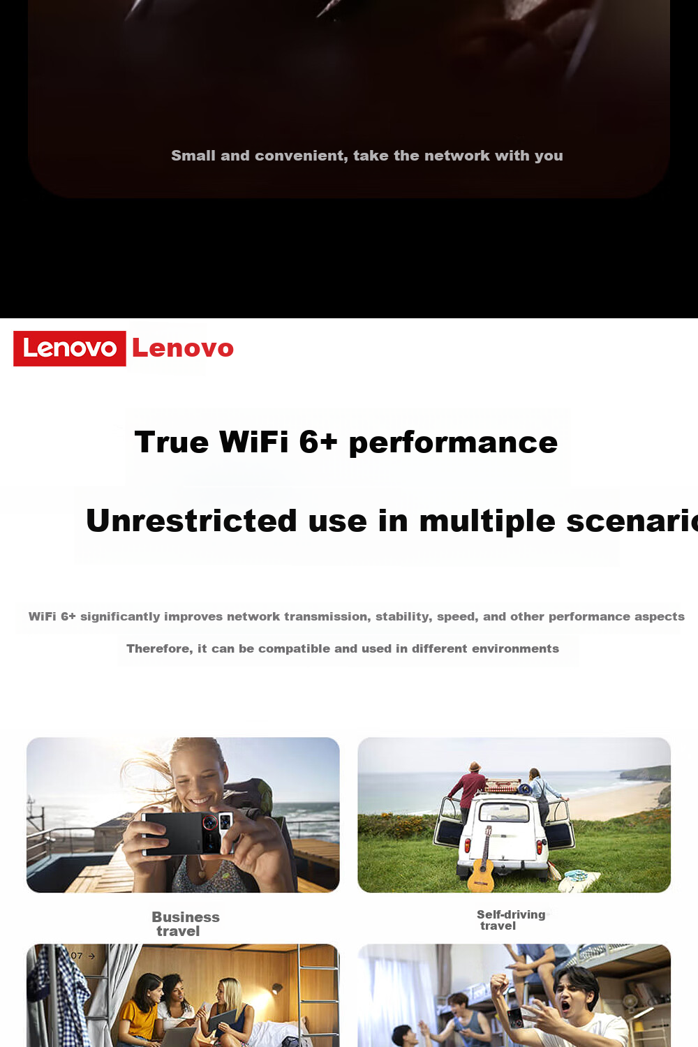 Lenovo Portable WiFi 6 5G 4G Wireless Mobile Universal Data SIM Card Unlimited Travel Network Car Router Laptop 2026 New Nationwide 16