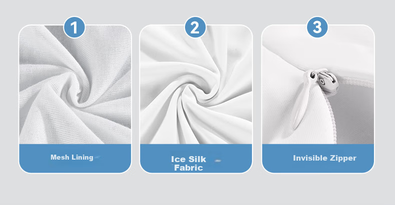 Mixiaoshu Cervical Pillow, Neck Support Pillow, Sleep Aid for Cervical Spondylosis, Deep Sleeping, Adult Side-Lying, Zoned Memory Foam Pillow 12