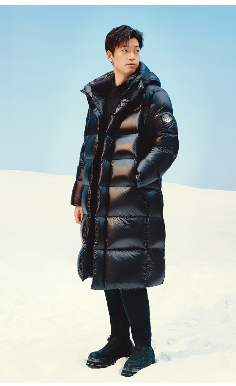JD Original [Black Gold Imported White Goose down] Short Goose down Jacket for Men And Women, Winter Outerwear, Obsidian Black, 3XL 25
