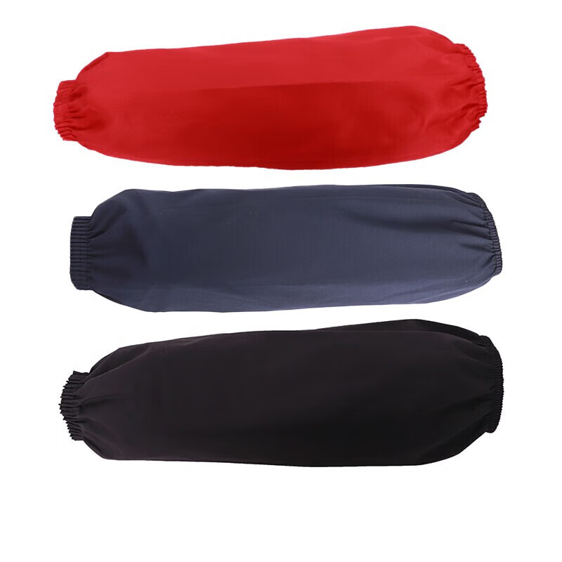 KINCOOL KCx-22 Waterproof Sleeves Oil-Resistant Work Sleeves Autumn Winter Labor Protective Rainproof Satin Sleeve Guards (2 Pairs) Black 40cm One Size