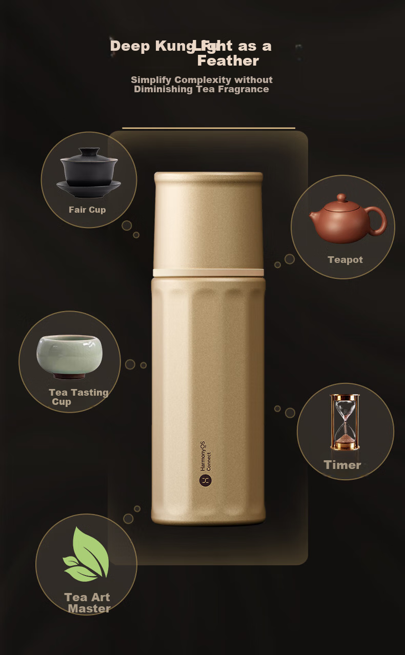 Hongmengzhixuan Haersi Insulated Mug with AI Smart Star Flashing Design, Tea Infuser Cup, Large Capacity Water Bottle for Men And Women, Holiday Gift 4