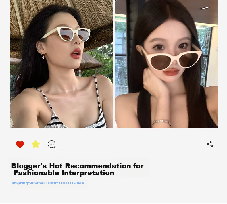 LOHO 2026 New Retro Cat-Eye Sunglasses for Women, UV Protection Sunglasses for Men, High-End Eyewear, Sun Protection Goggles 3