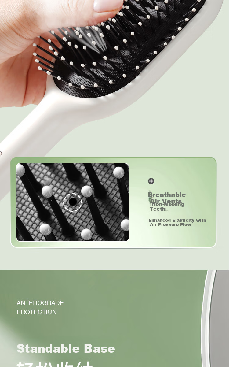 Creative Art Air Cushion Comb for Men And Women, Volumizing Tool, Puff Cushion Comb, Gentle on Hair, Massage Function, for Dorm And Home Use, Styling And Anti-Tangling 6