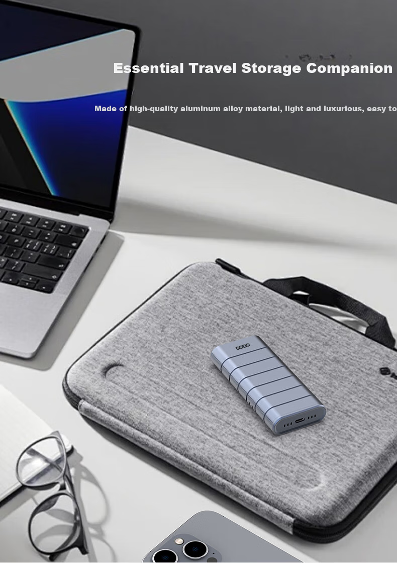 GODO M.2 SSD Enclosure USB4 Portable NVMe External Hard Drive for Laptop And Desktop 40Gbps Compatible with Thunderbolt 4/3 Suitable for Apple MAC Phones 14