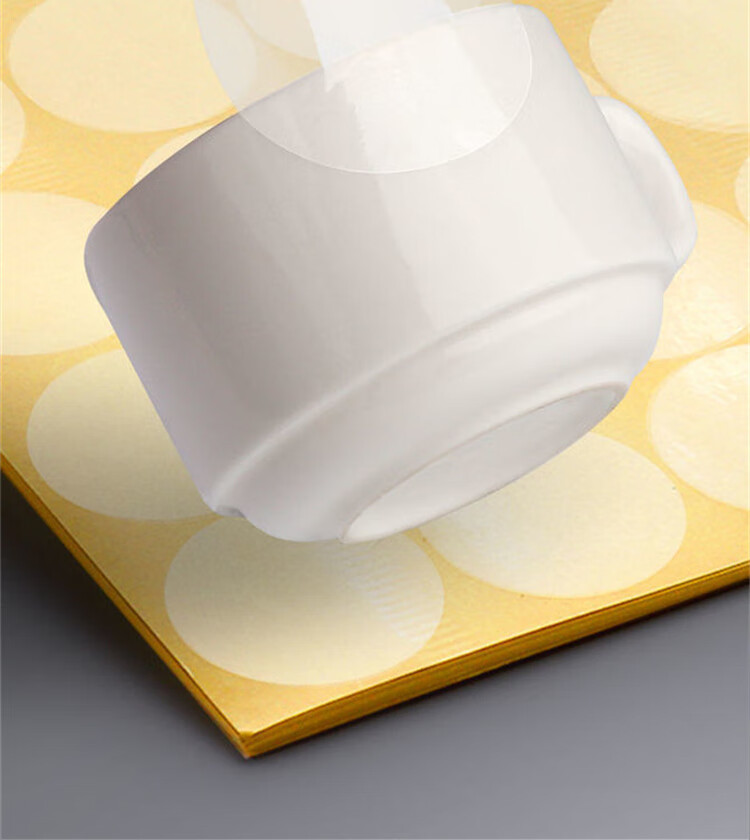 GOTOVAN Transparent Round Seal Stickers PVC Waterproof Tamper-Evident Packaging Labels 6