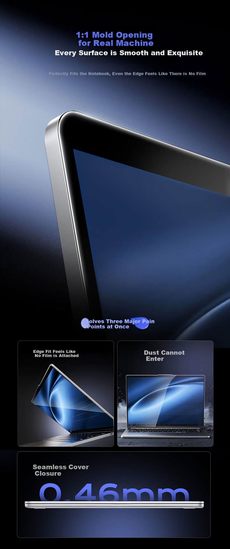 Llano Laptop High-Definition Screen Protector, 15.6 Inches, Compatible with Tianxuan 5/4, Savior Y7000 Y7000P R7000 R7000P, Computer Screen Protective Film, 16:9 3