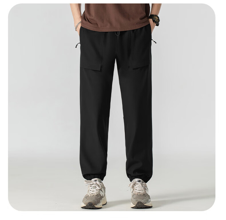 JEEP Men's Outdoor Windproof Waterproof Hiking Cargo Pants Loose Fit Khaki 4XL 15