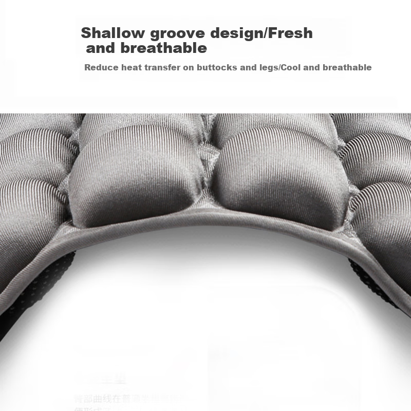 Dijialun 5D Pressure-Relieving Car Seat Cushion, Front Single-Seat Square Pad, Non-Airbag Inflatable Office Seat Cushion, Buttocks-Shaping Wheelchair 3D Comfortable Breathable Long-Sitting Car Seat Four Seasons Pad, 45*45 Black 13