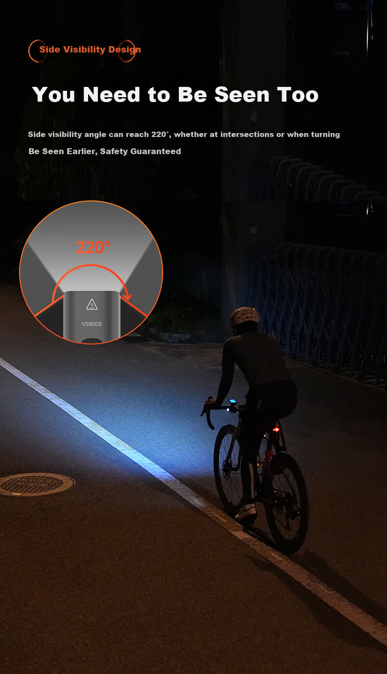 IGPSPORT Bicycle Light, Road Bike Front Light, Night Riding Light, Mountain Bike High-Beam Anti-Glare Night Light VS800S 7