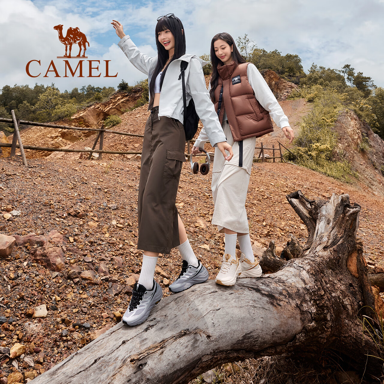 CAMEL Lianshan Outdoor Hiking Shoes 2025 Autumn New Unisex Non-slip Shock Absorption Trail Shoes