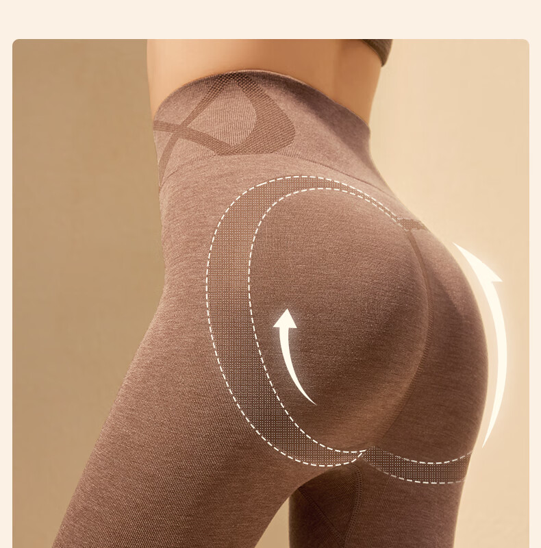 GRACEWELL Women's Thermal Wool Underwear Set Slim Fit Autumn Winter Body Shaping Coffee L 5
