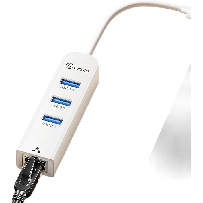 BIAZE Type-C to RJ45 Ethernet Adapter Hub Converter, Network Expansion Dock for Laptops And Desktop Computers, Ethernet Port Expansion Hub for Windows 8/10