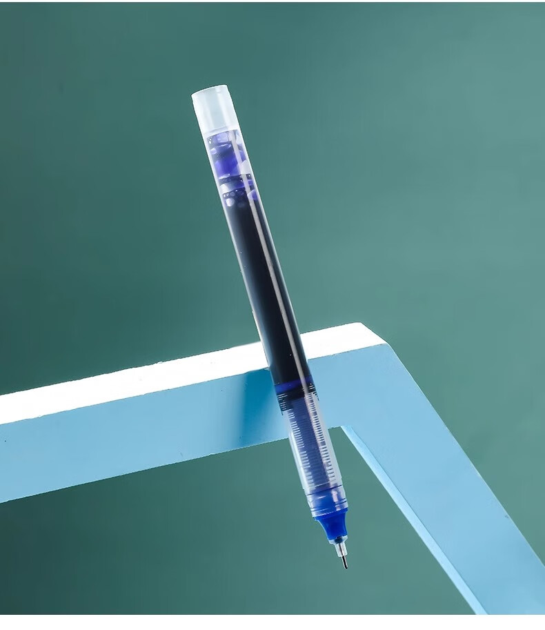 Xiaobaidian Red 0.5mm Neutral Liquid Rollerball Pen Full Needle Tube Red Correction Pen Large Capacity Carbon Ballpoint Pen 40pcs/Barrel RP007 9