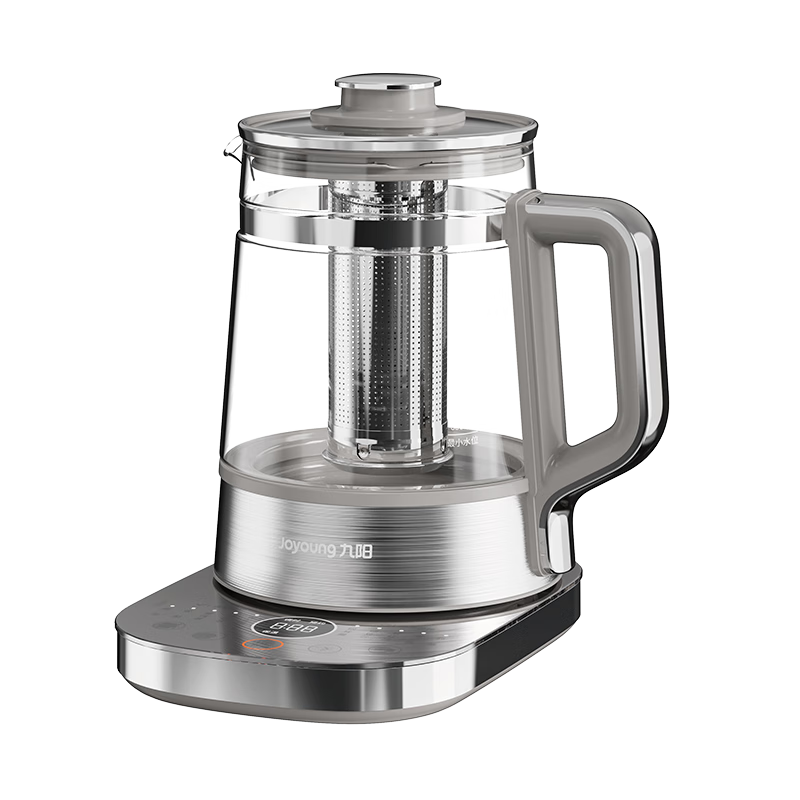 Joyoung 1.8L Full Glass Boiling Health Pot Tea Maker with 316 Stainless Steel Tea Basket, Glue-Free, Insulated Constant Temperature Electric Kettle 18WY20R - Zhang Wanyi Edition