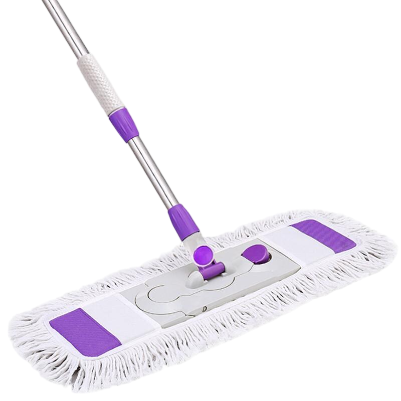 CIRY Flat Mop 65cm with 1 Cotton Cloth And Yarn Set, Absorbent Cleaning Mop for Home And Hotel Use, Dust Pusher for Floor Cleaning