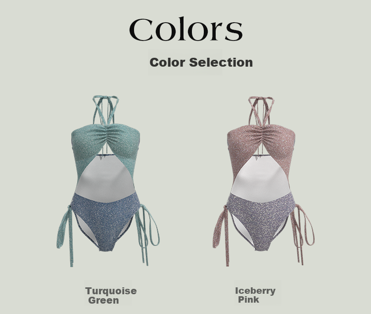 Atlanticbeach 2025 New Popular Beach Vacation Swimsuit for Women, Romantic Micro-Shimmering Fashionable Sexy One-Piece Swimwear, Bling Series 3