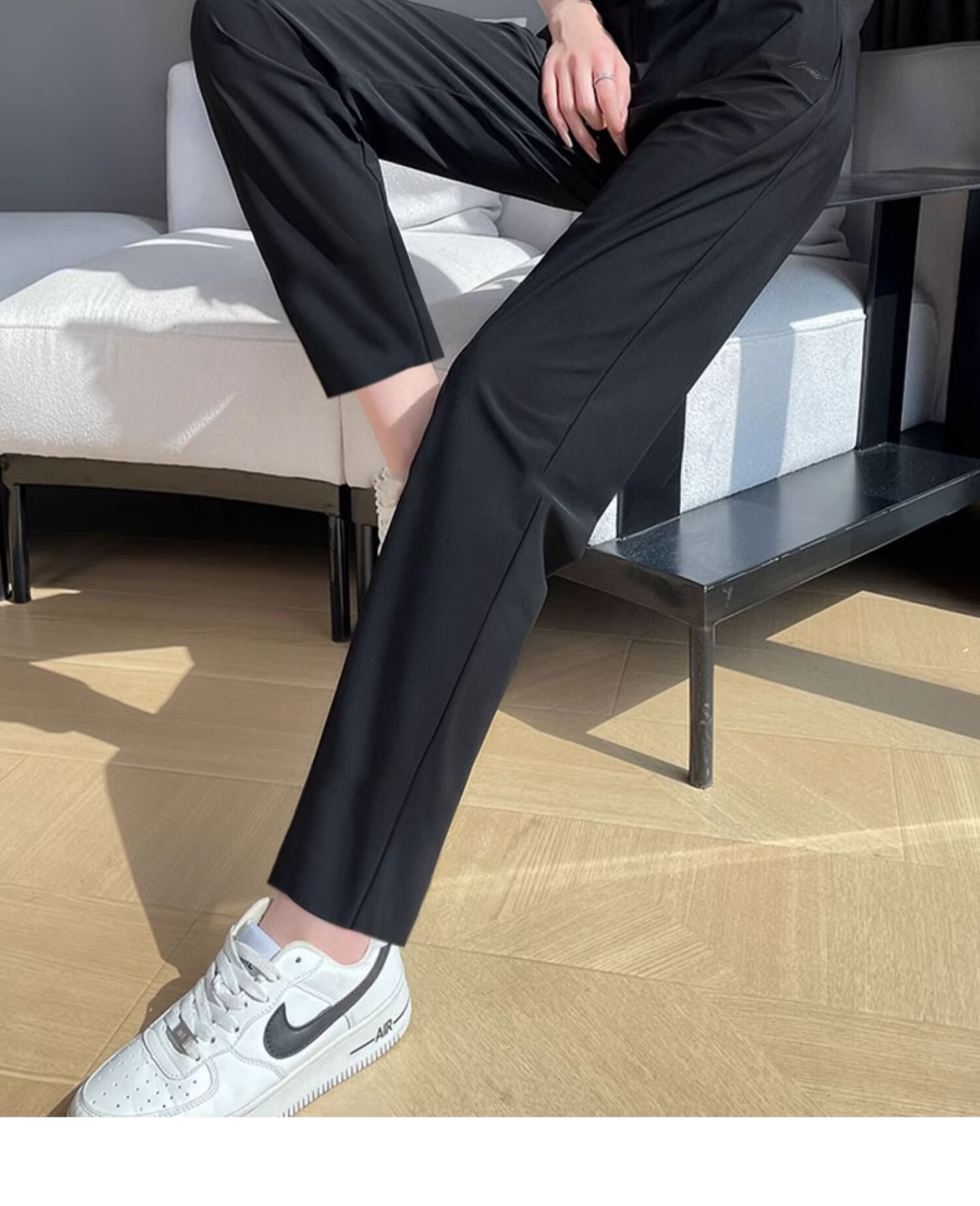 LI-NING Women's Sports Pants Flat Waist Running Long Pants Quick-Dry Fashion Logo Casual Athletic Trousers 9