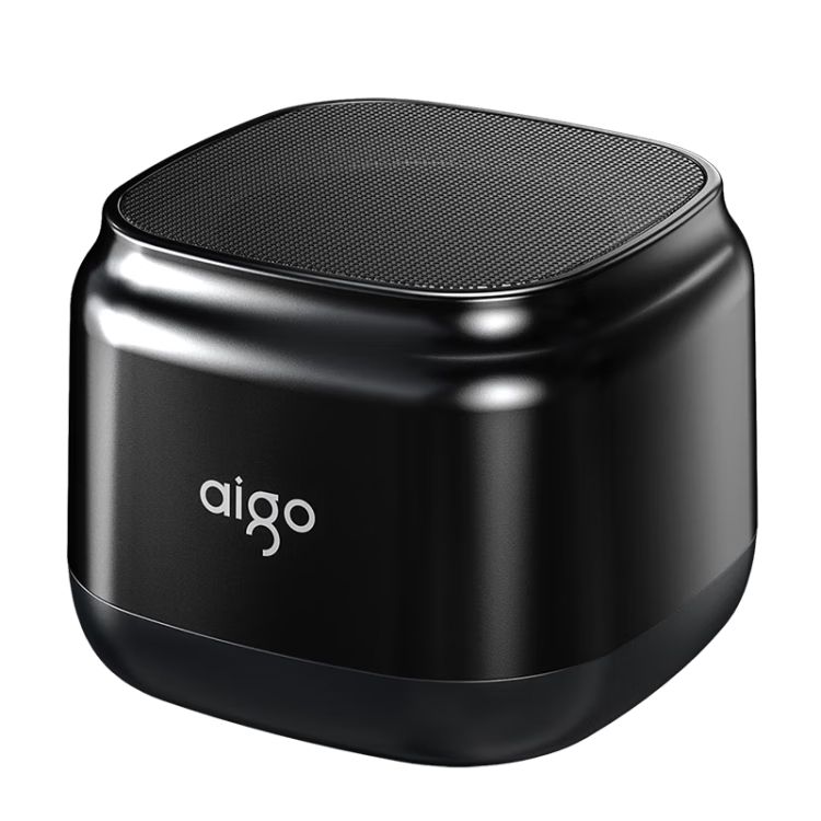 Aiguozhe T36 Smart Speaker, AI Voice Bluetooth Speaker, Wireless Portable Outdoor Subwoofer, Car Speaker, Laptop Desktop Mini Speaker, AI Voice Version Black