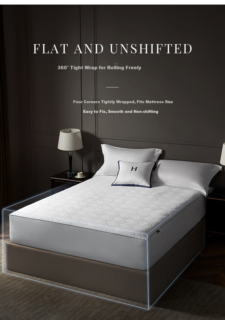 Canasin Hotel-Style Fitted Sheet, Mattress Protector, Waterproof And Dirt-Proof Protective Cover, Machine Washable, 1.5x2 Meters 8