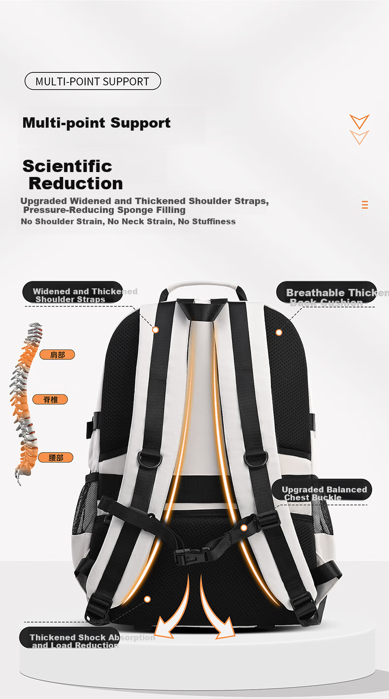 Dishuai Backpack for Middle School Boys, Large Capacity, Stylish, Lightweight, Suitable for Grades 4-6 And High School/College Students 11