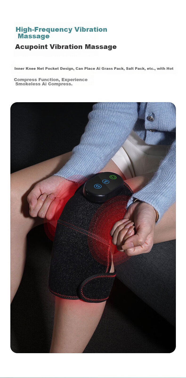 Aijiaoshou Knee Heating Leg Massager, Heated Knee Protector, Warmth for Elderly Parents, Birthday Gift 10