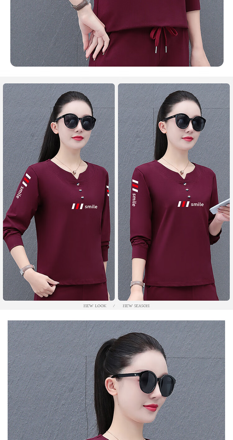 Woodpecker Pure Cotton Regular Shoulder Long Sleeve T-Shirt Women Autumn New Casual Plus Size Slim Fit Base Shirt Top Black 3XL 14